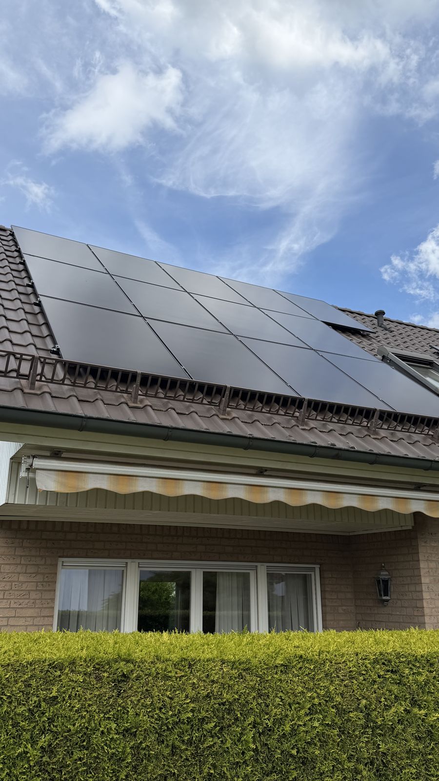 Solarmodule auf einem Ziegeldach